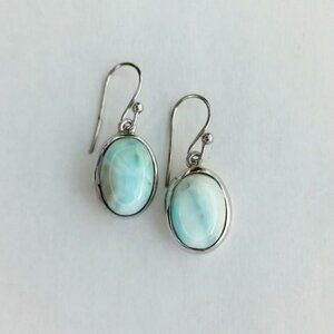 Larimar earrings in Sterling Silver NEW